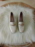 Women Loafer With Crystal Embedded Gold Chain